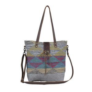 NWT Myra Leather/Rug Shoulder Bag